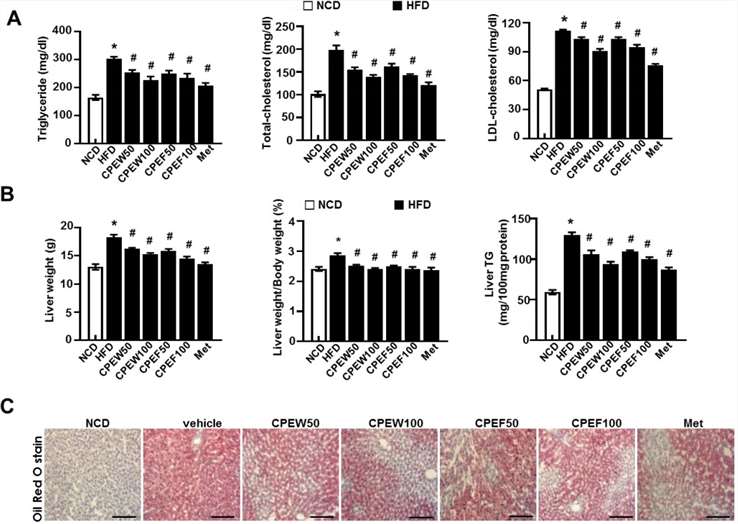 Citrus peel reduces HFD-induced liver steatosis in rats.