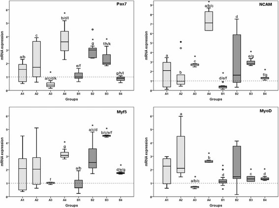 Findings from qRT-PCR analysis