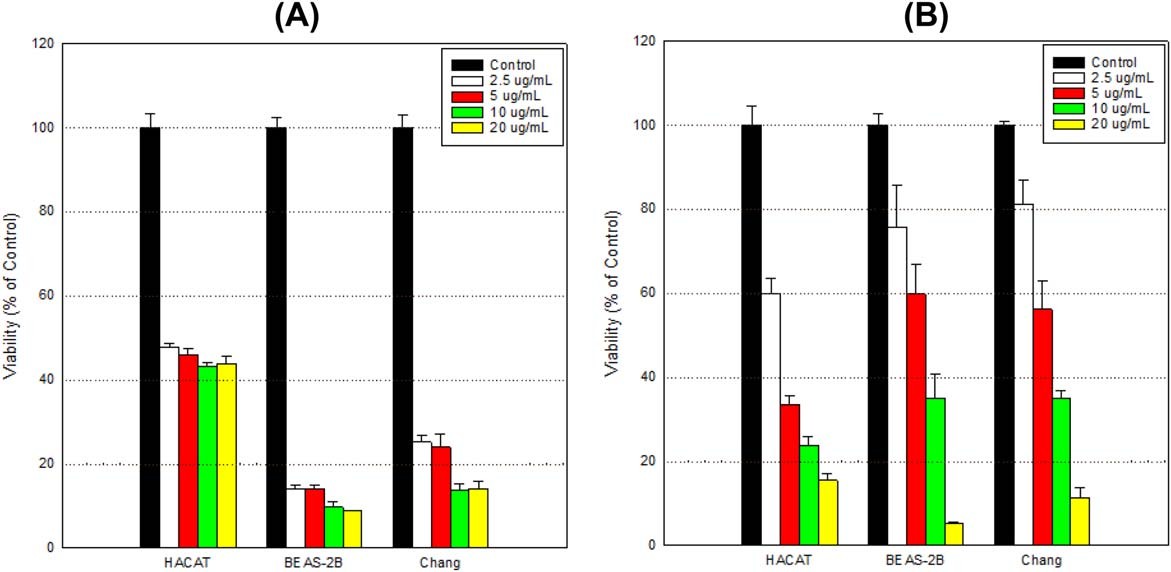 Assessment of cell viability across different cell types when exposed to MIT.